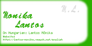 monika lantos business card